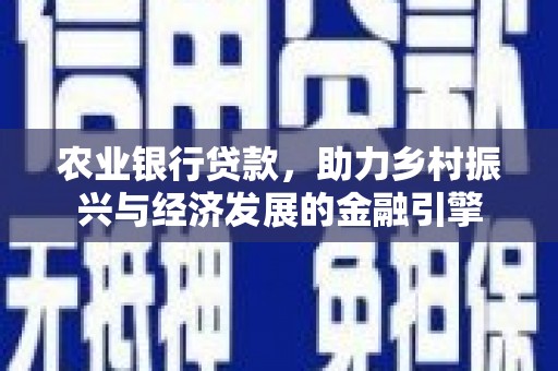 二水农业银行贷款，助力乡村振兴与经济发展的金融引擎