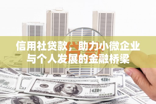 二水信用社贷款，助力小微企业与个人发展的金融桥梁