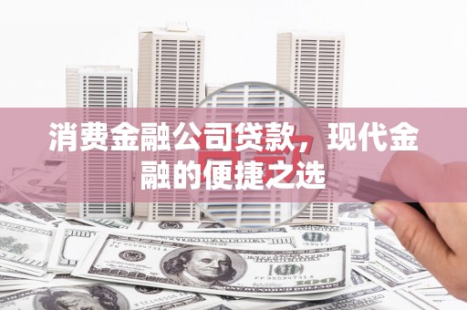 二水消费金融公司贷款，现代金融的便捷之选
