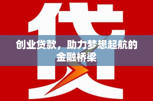 二水创业贷款，助力梦想起航的金融桥梁