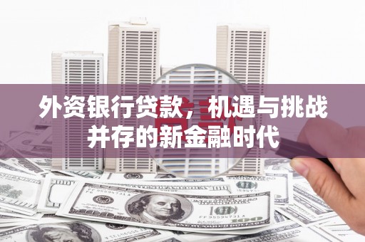 二水外资银行贷款，机遇与挑战并存的新金融时代