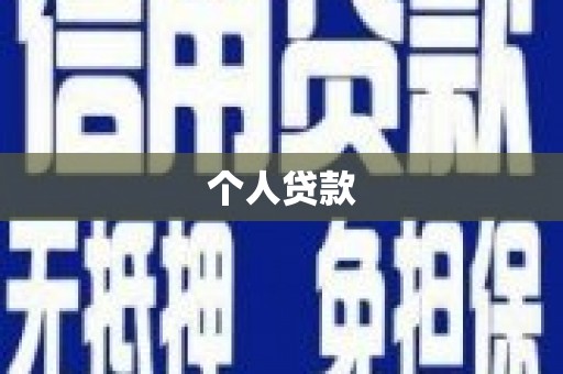 二水个人贷款
