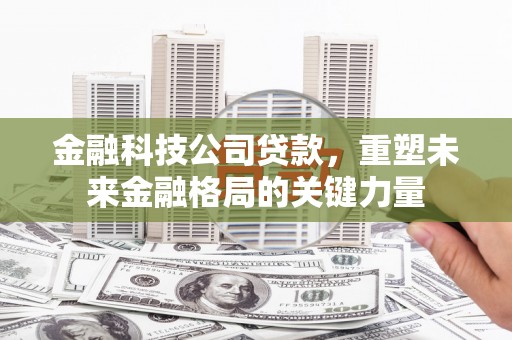 二水金融科技公司贷款，重塑未来金融格局的关键力量