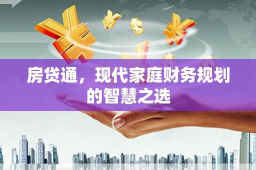 二水房贷通，现代家庭财务规划的智慧之选