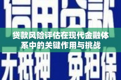 二水贷款风险评估在现代金融体系中的关键作用与挑战