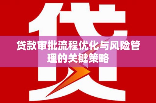 二水贷款审批流程优化与风险管理的关键策略