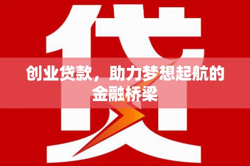 二水创业贷款，助力梦想起航的金融桥梁