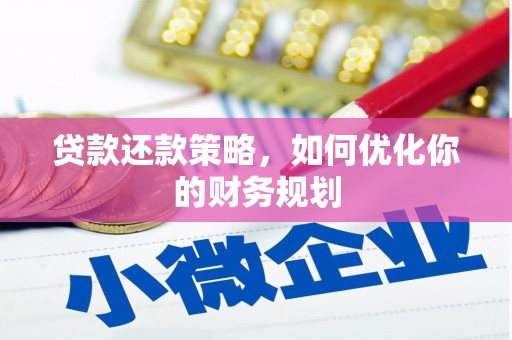 二水贷款还款策略，如何优化你的财务规划