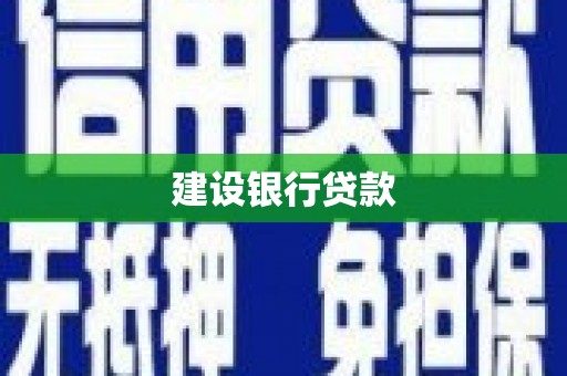 二水建设银行贷款