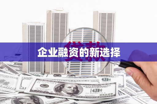 二水企业融资的新选择