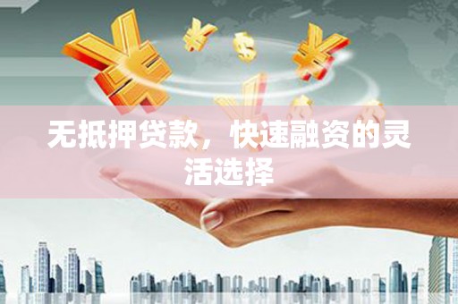 二水无抵押贷款，快速融资的灵活选择