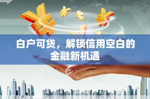 二水白户可贷，解锁信用空白的金融新机遇