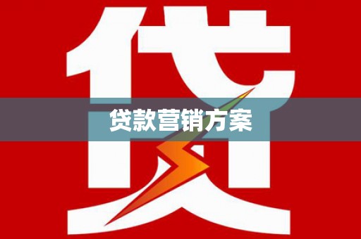 二水贷款营销方案