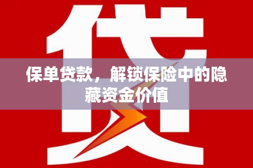 二水保单贷款，解锁保险中的隐藏资金价值
