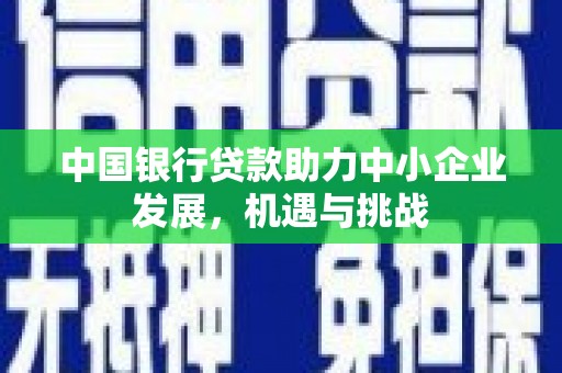 二水中国银行贷款助力中小企业发展，机遇与挑战