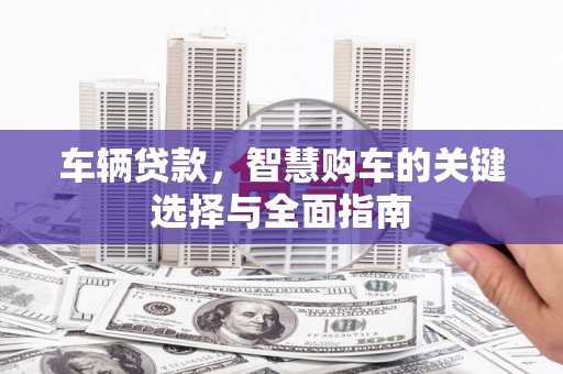 二水车辆贷款，智慧购车的关键选择与全面指南