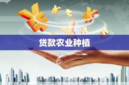 二水贷款农业种植