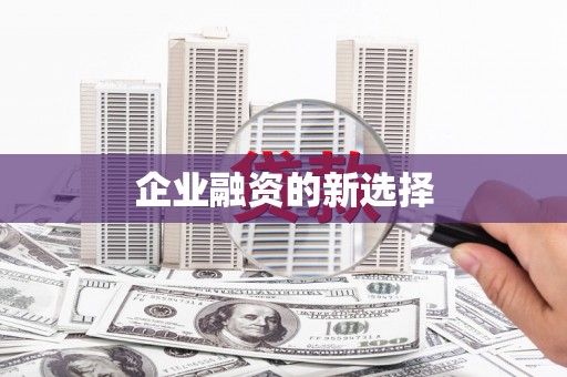 二水企业融资的新选择
