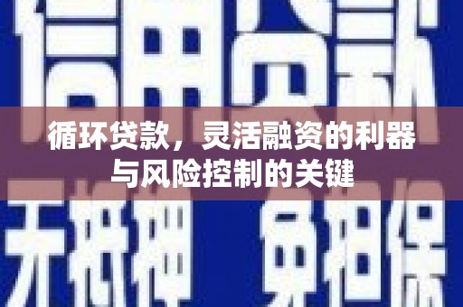 二水循环贷款，灵活融资的利器与风险控制的关键