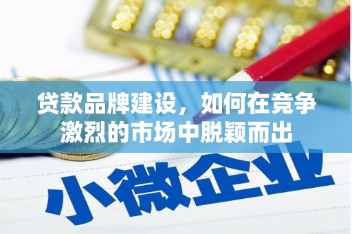 二水贷款品牌建设，如何在竞争激烈的市场中脱颖而出
