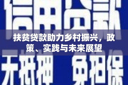 二水扶贫贷款助力乡村振兴，政策、实践与未来展望