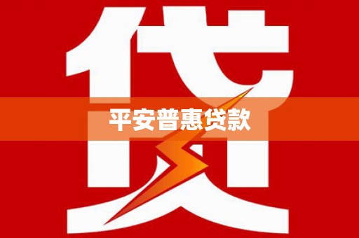 二水平安普惠贷款