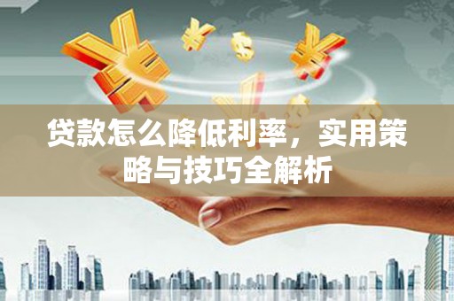 二水贷款怎么降低利率，实用策略与技巧全解析