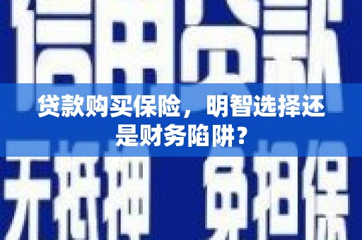 二水贷款购买保险，明智选择还是财务陷阱？