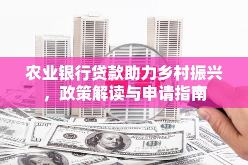 二水农业银行贷款助力乡村振兴，政策解读与申请指南
