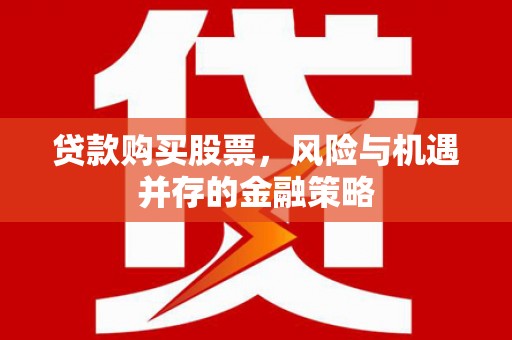 二水贷款购买股票，风险与机遇并存的金融策略