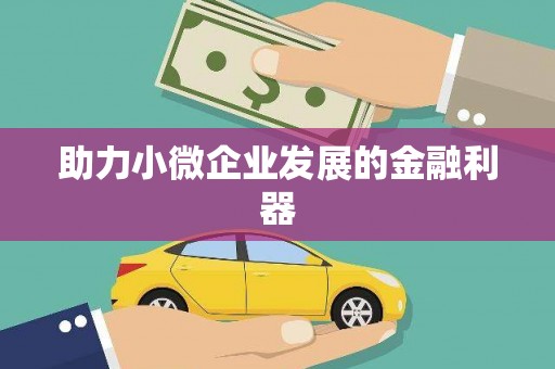 二水助力小微企业发展的金融利器